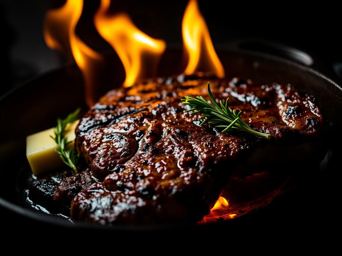 Steak cooking
